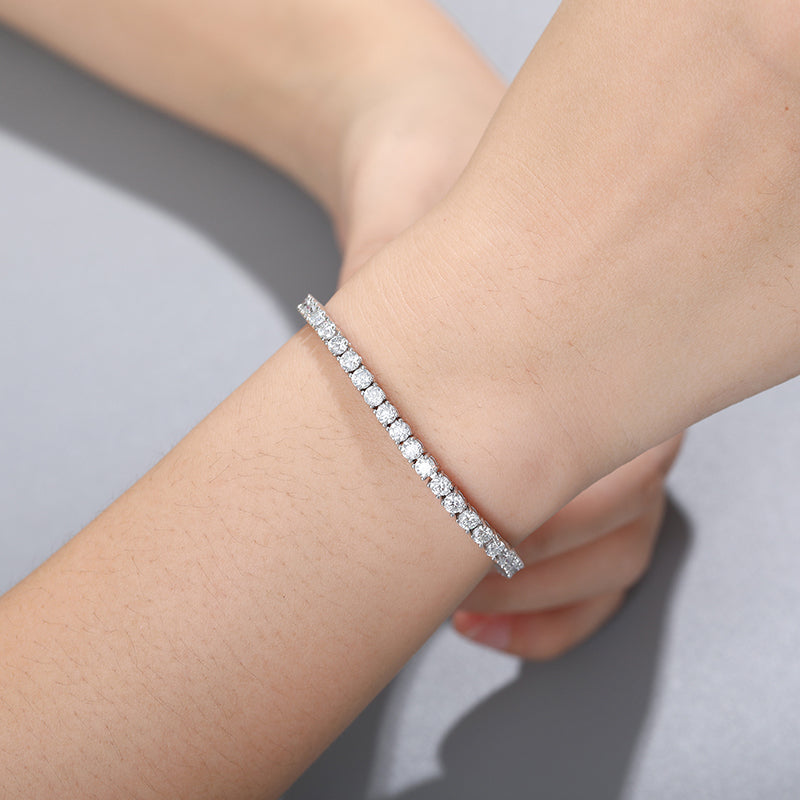 3mm VVS Moissanite Diamond Tennis Bracelet – ICEKORP